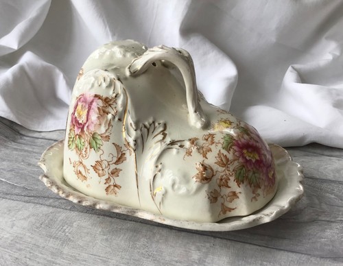 Antique ceramic cheese - antique,