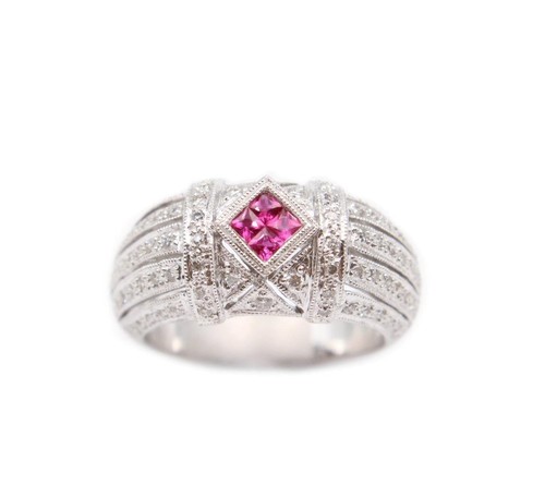 Pink sapphires vivid intense - pink, +
