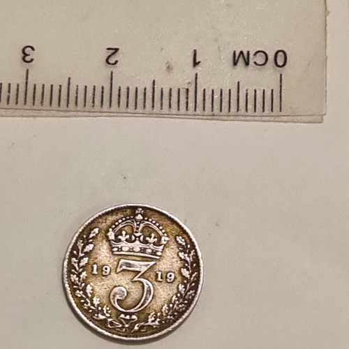 1919 george threepence - v, coin