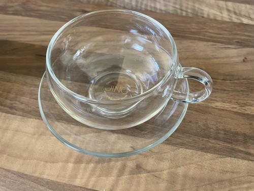 Jing tea cup saucer - jing, clear