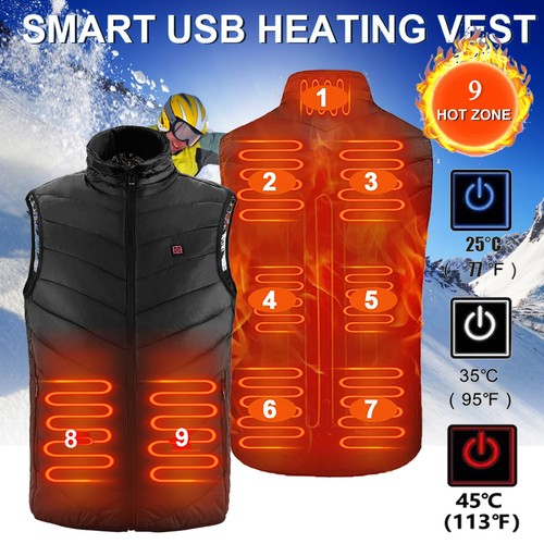 Usb electric heated vest - heated,
