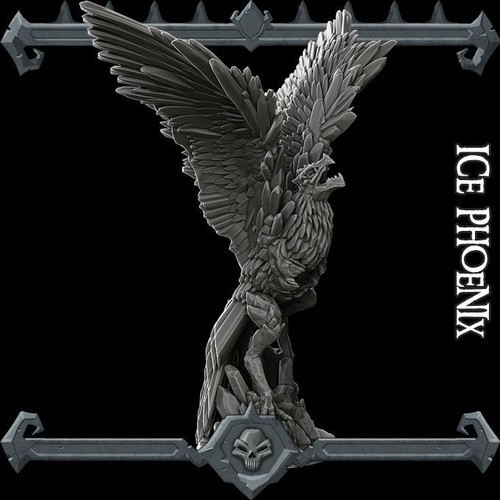 Ice phoenix monster - ice,