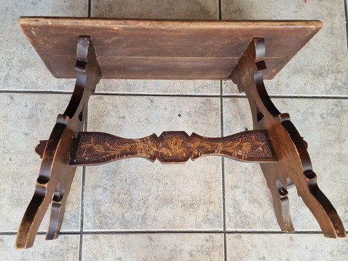 Old wooden stool art - wooden,