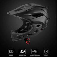 Black 2in1 Kids Full Face Bike