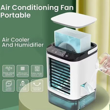 Portable Air Cooler Fan Mini Air Conditioner Personal USB Cooling Fan Desk Fan