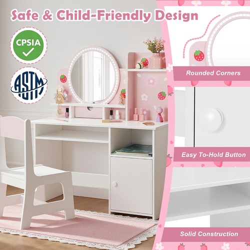 Kids vanity table set - kids, led