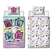 Monster High Officially Licensed Fierce Design Single Duvet Cover Set |