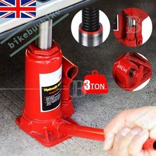 3 Ton Bottle Jack Heavy Duty Hydraulic Tonne Lifting Car Van Caravan Equipment