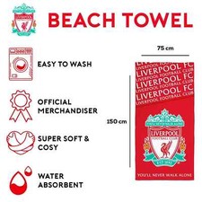 Liverpool FC Towel Football Beach Swimming Bath Pool Towel 150cm x 75cm