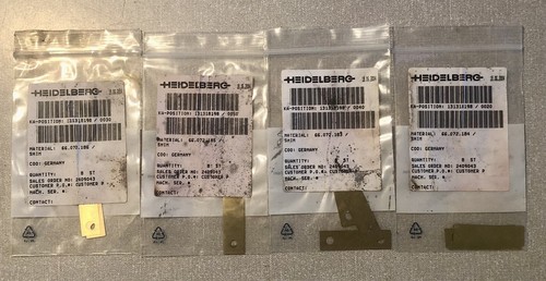 Heidelberg brass shim plates - heidelberg,