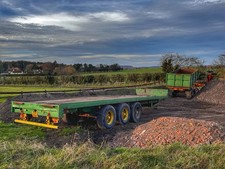32ft Tri-axle Farm Bale Trailer
