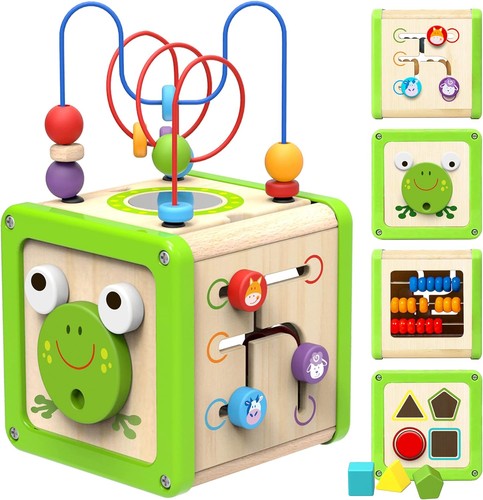 Activity cube wooden toys - cube,