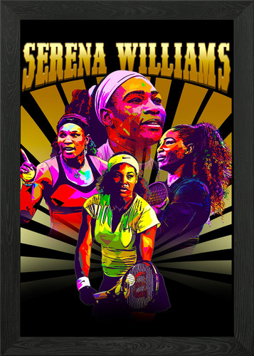 Tennis art framed wall - wall,