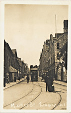 Torquay. Market Street # 100 2 by Foster, Newton Abbot. Tram on Circular Route.
