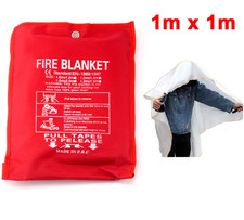 1M x 1M Fiberglass Fire Blanket Fire Flame Retardant Emergency Survival Fire She