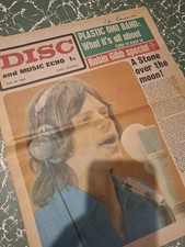 DISC & MUSIC ECHO Magazine 26 JULY 1969 Stones Bee Gees Bowie Record Mirror NME