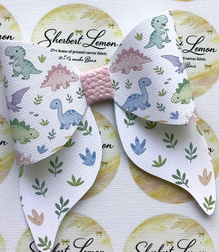 Pastel dinosaurs preppy bow - dinosaurs,