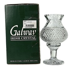 Galway Crystal, Leah, Hurricane Lamp