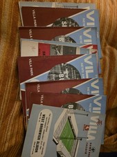 9 X Aston Villa Programmes