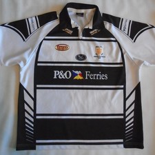 Hull FC Shirt 2006 Home Black + White ISC Rugby League Men's 3XL Free UK P+P