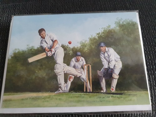 Cricket greetings card sports - cricket,