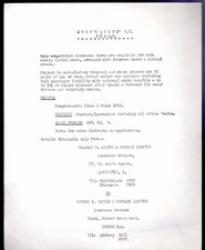 Bond Equipe Special Insurance Mid 1960s UK Market Single Sheet Brochure 2+2 4S