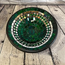 28cm Green Round Mosaic