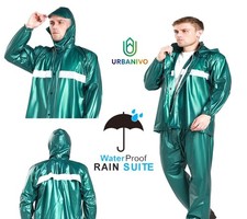 Unisex PVC Rubber Rain Suit