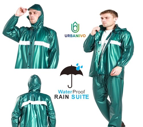 Unisex pvc rubber rain suit - unisex,