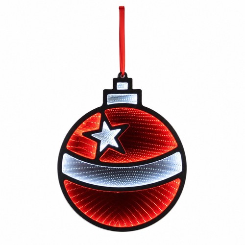 Led infinity mirror bauble - led,