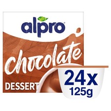 24 x 125g Alpro Chocolate Flavour Dessert Made from Soya Gluten Free