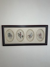 Vintage framed oval floral - oval,