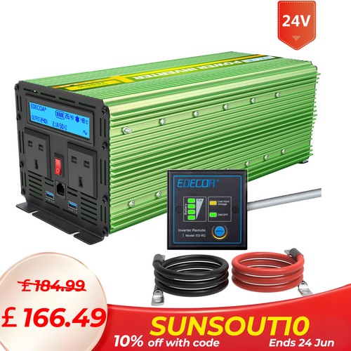 Edecoa power inverter 24v - edecoa,