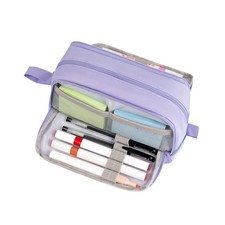 Large Pencil Case with 4 Compartments for Boys Girls Pencil Case Stationery Bag*