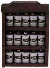 Dolls House Dark Oak Rack with