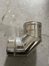 Stainless Steel Twin Wall Insulated Elbow / Chimney Flue Liner Bend Stove Pipe