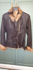 New Celt The Original Goatskin Jacket 36" Chest Immaculate Brown Leather 