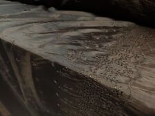 Taffeta Faux Silk Fabric, Per Metre - Floral Embroidered Border - Dark Brown