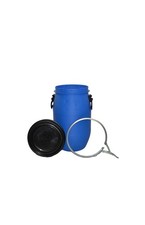 Storage Barrel Drum 220 Litre Storage Shipping Containers Blue Waterproof  & Lid