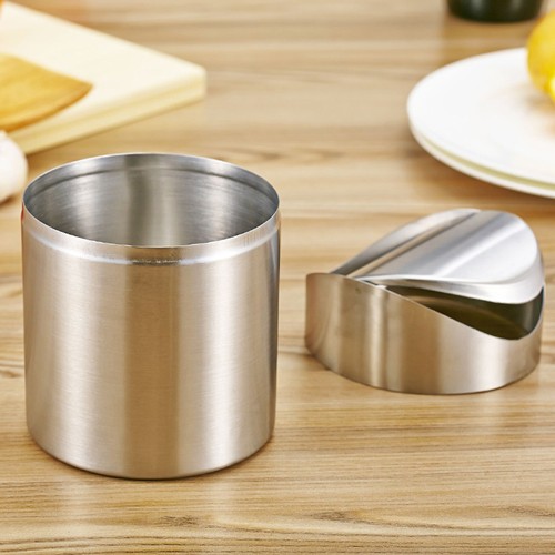 Stainless steel trash can - stainless, mini