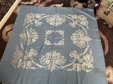 Vintage Blue Floral Damask