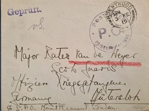 Ww1 british pow maj bates - bates, van