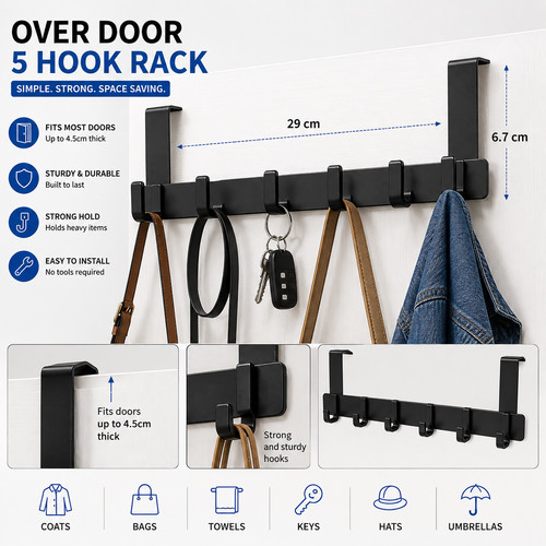 Over the door - the, hooks