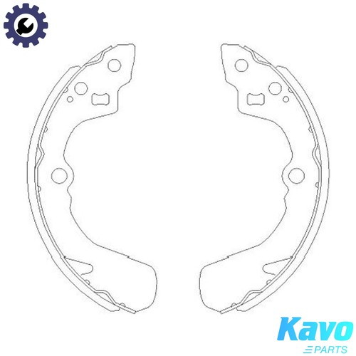 Brake shoe set kbs 8905 - shoe, for