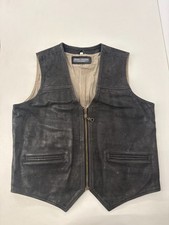 Vintage leather waistcoat 42"
