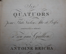 c 1820 Antoine Reicha Six