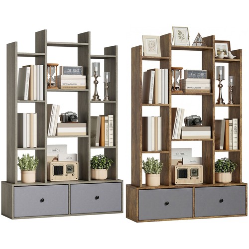 Homcom tree bookshelf - tree, 12-tier