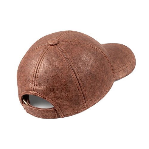 Vintage leather baseball cap - vintage,