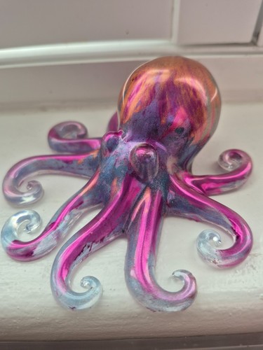Handmade resin octopus - resin,