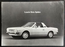 LANCIA BETA SPIDER Car LF Sales Brochure c1974 #88795677